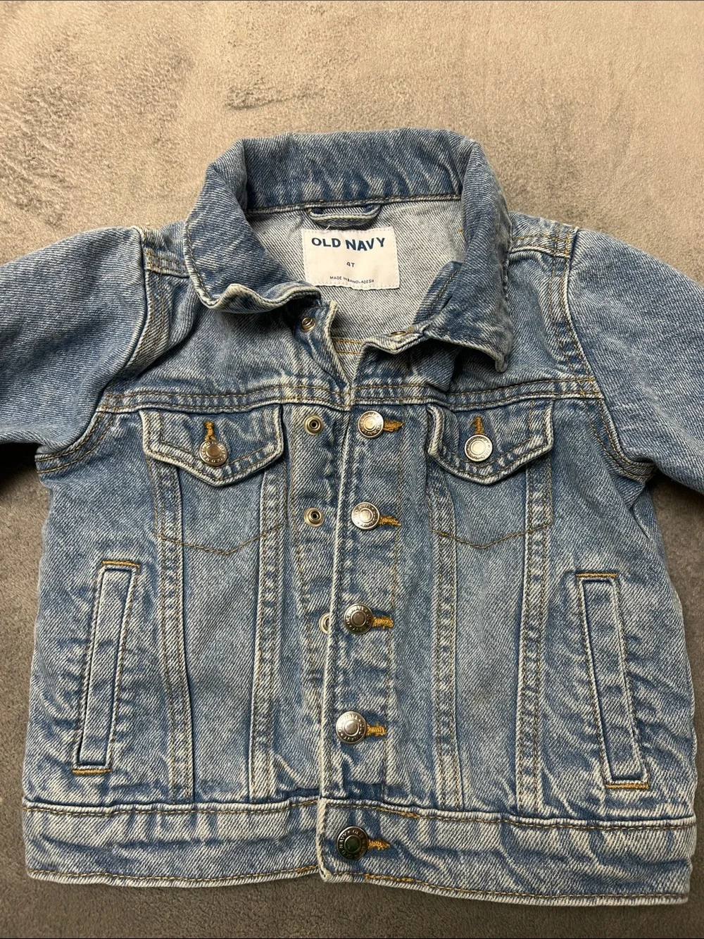 Old Navy Kids Blue Denim Button-Up Jacket